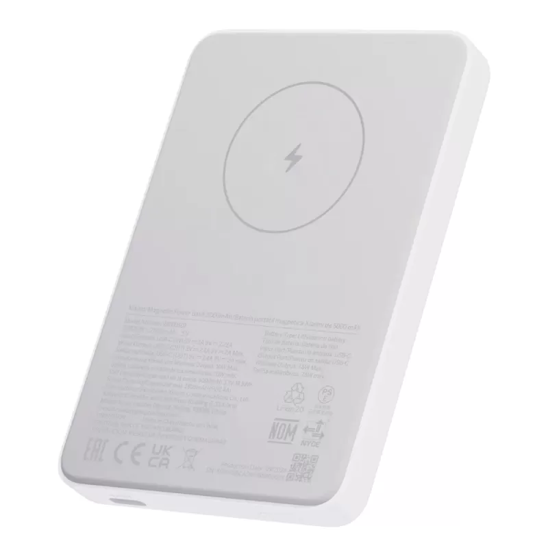 Cargador Portátil Xiaomi Magnetic Power Bank 5000mAh WPB0507 - White