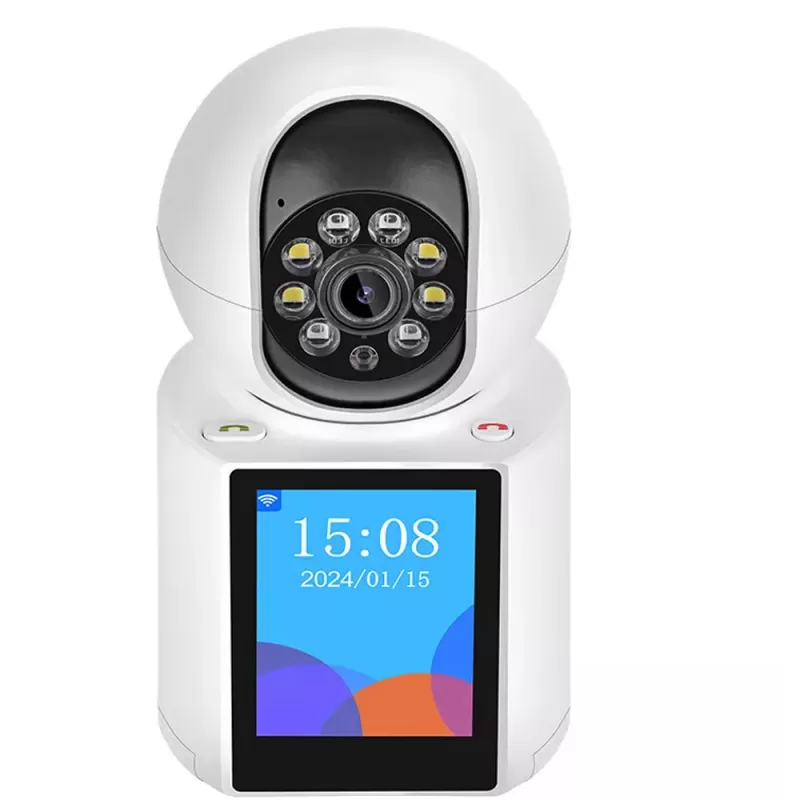 Cámara IP Sate A-CAM011M Con Monitor HD 2.8" Wi-Fi 2V - White