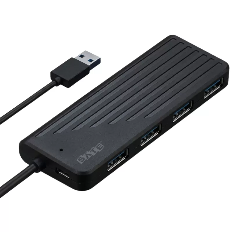 Hub Sate A-HUB14 USB-A 4 Puertos - Black