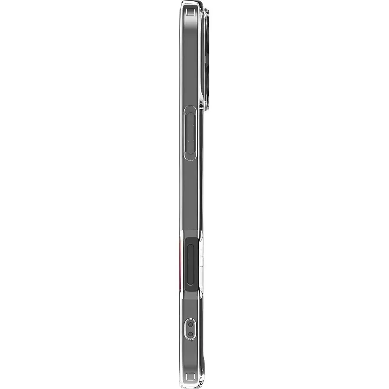 Capa Spigen iPhone 16 Pro Max ACS08032 Crystal Hybrid MagFit - Clear/White