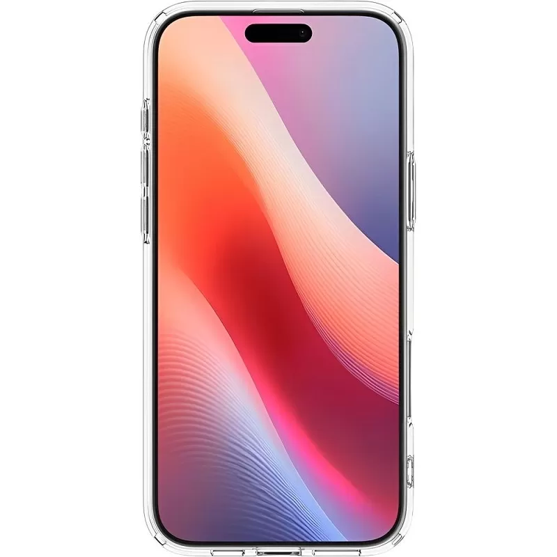 Capa Spigen iPhone 16 Pro Max ACS08032 Crystal Hybrid MagFit - Clear/White