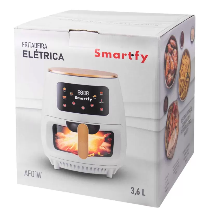 Freidora Eléctrica Smartfy AF01W 900W 3.6L 110V - White