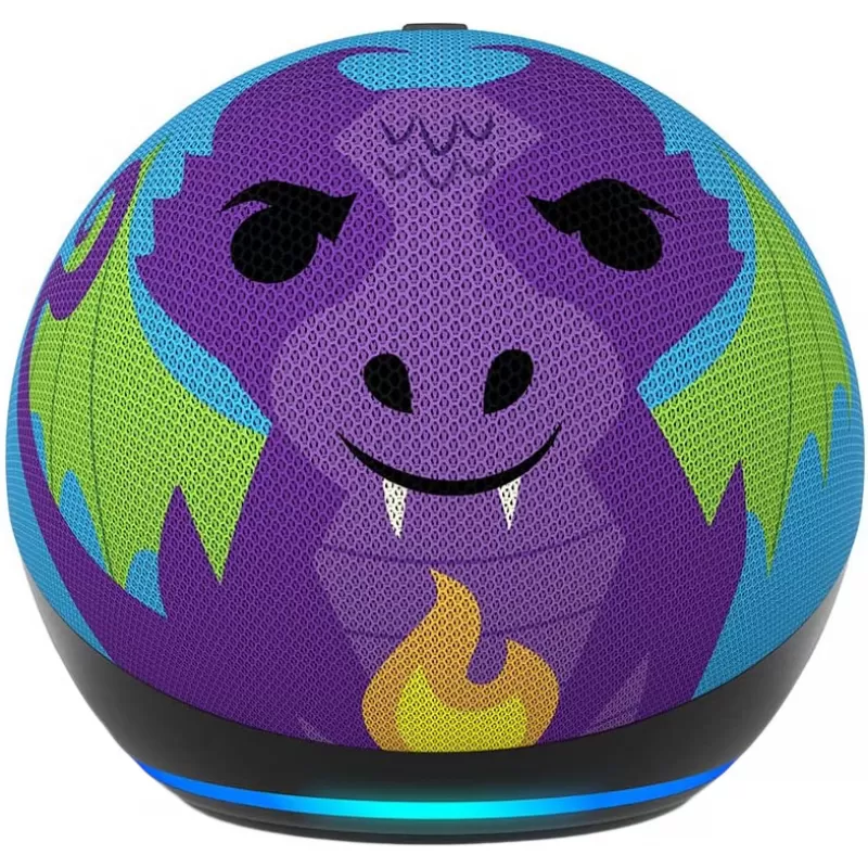 Speaker Amazon Echo Dot Kids 5ª Generación With Alexa - Fire Dragon