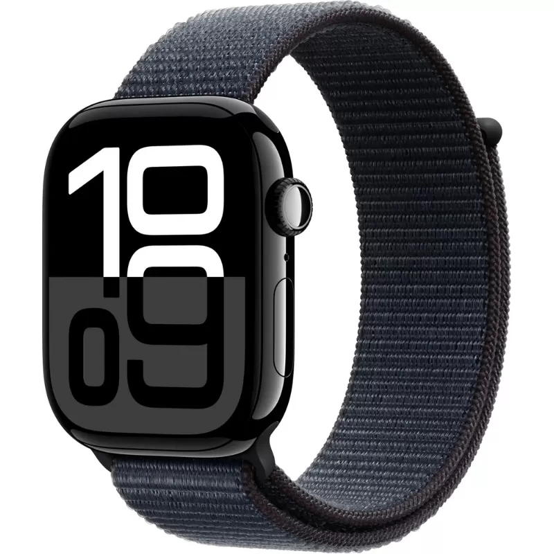 Apple Watch Series 10 MWWR3LW/A 46mm GPS - Aluminum Jet Black/Ink Sport Loop