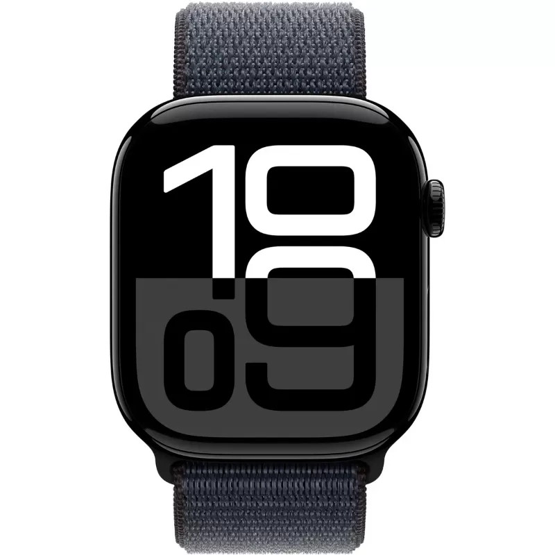 Apple Watch Series 10 MWWR3LW/A 46mm GPS - Aluminum Jet Black/Ink Sport Loop