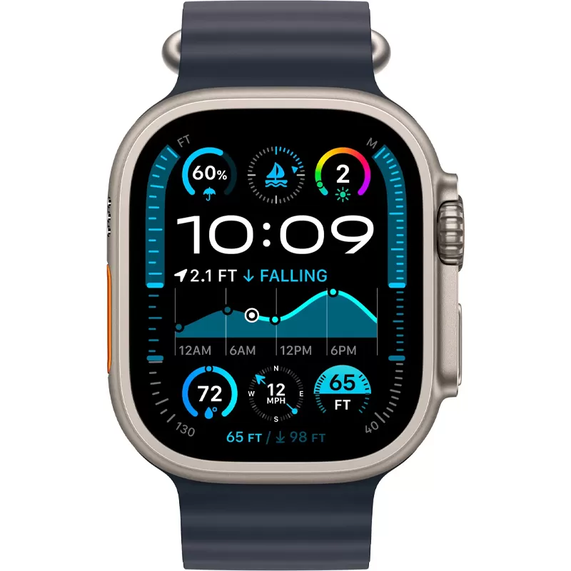 Apple Watch Ultra 2 MX4D3BE/A 49mm (GPS+Celular) - Natural Titanium/Navy Ocean Band