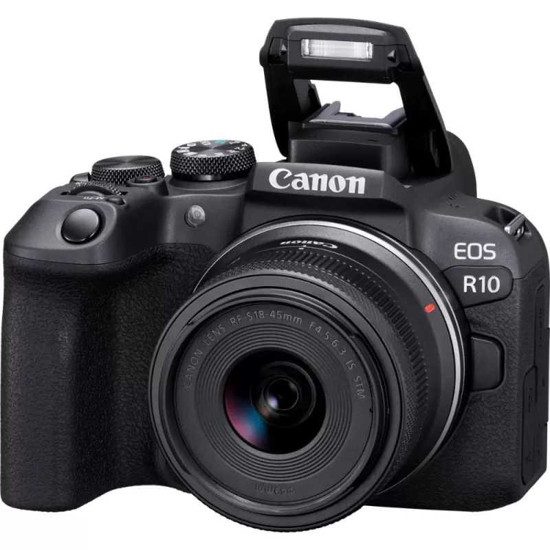 Cámara Digital Canon EOS R10 RF-S 18-45mm F4.5-6.3 IS STM Kit - Black