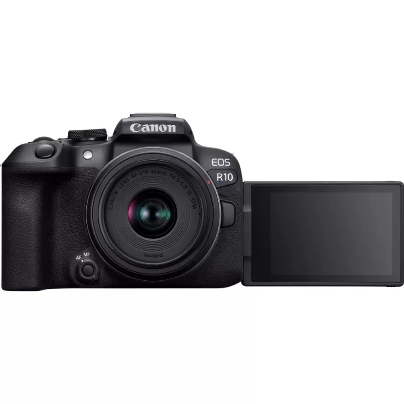 Cámara Digital Canon EOS R10 RF-S 18-45mm F4.5-6.3 IS STM Kit - Black