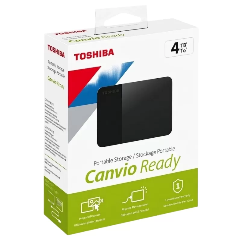 HD Externo Toshiba Canvio Ready HDTP340XK3 2.5" 4TB - Black