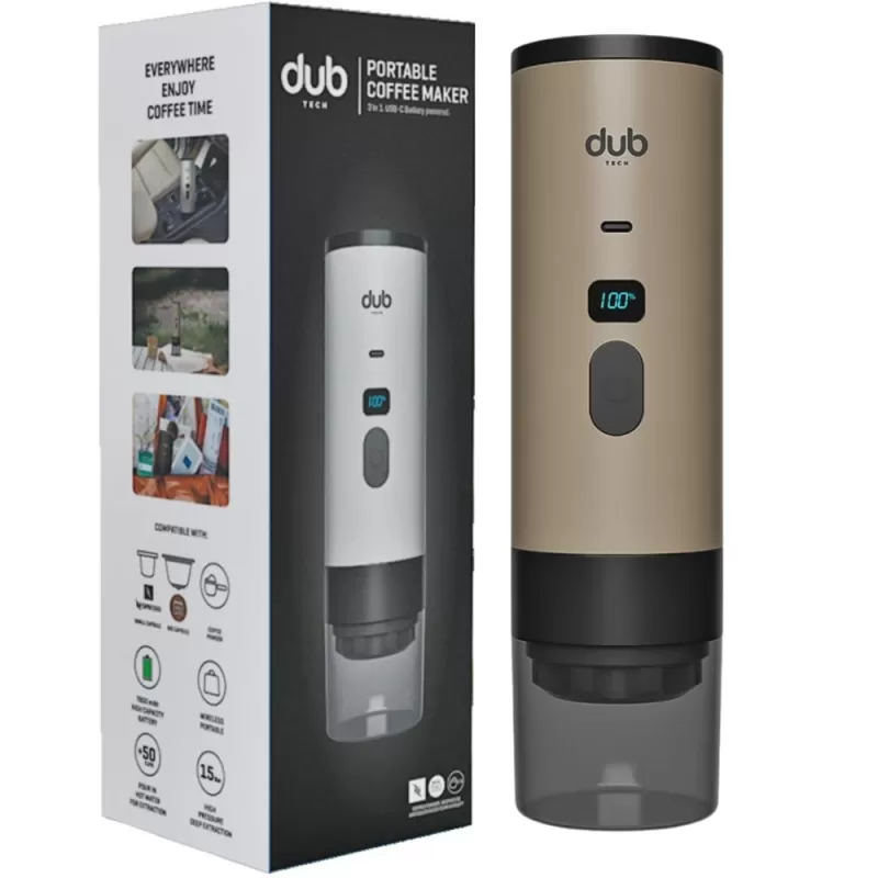 Cafeteira Portátil Dub DBCM 3 em 1 USB-C - Golden