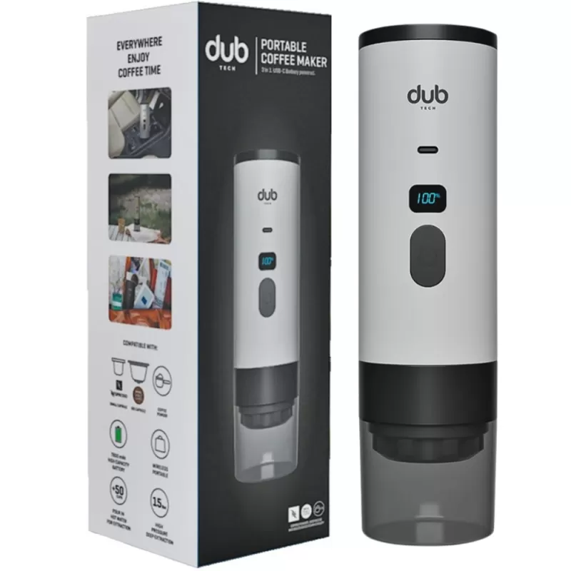 Cafeteira Portátil Dub DBCM 3 em 1 USB-C - White