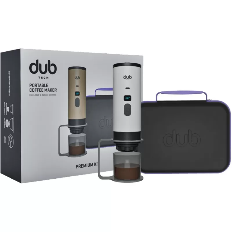 Cafetera Portátil Dub DBCM Premium Kit 3 en 1 USB...