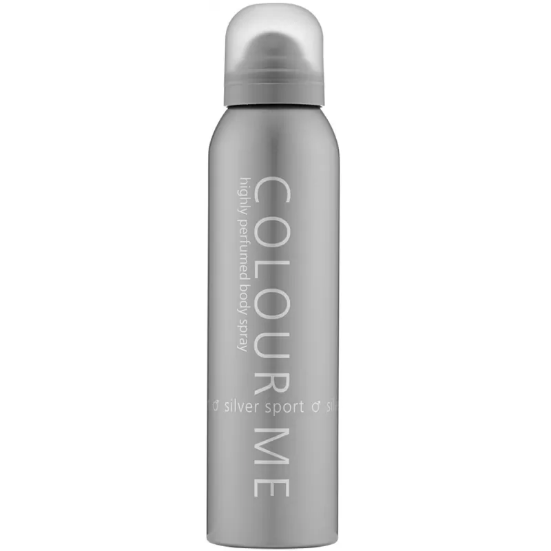 Body Spray Colour Me Silver Sport Masculino - 150ml