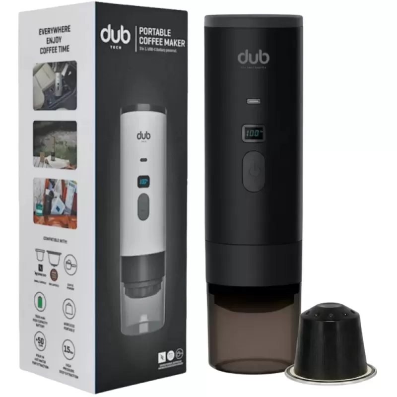 Cafetera Portátil Dub DBCM 3 en 1 USB-C - Black