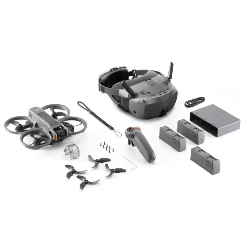 Drone DJI Avata 2 Fly Smart Combo (Tres Baterías)