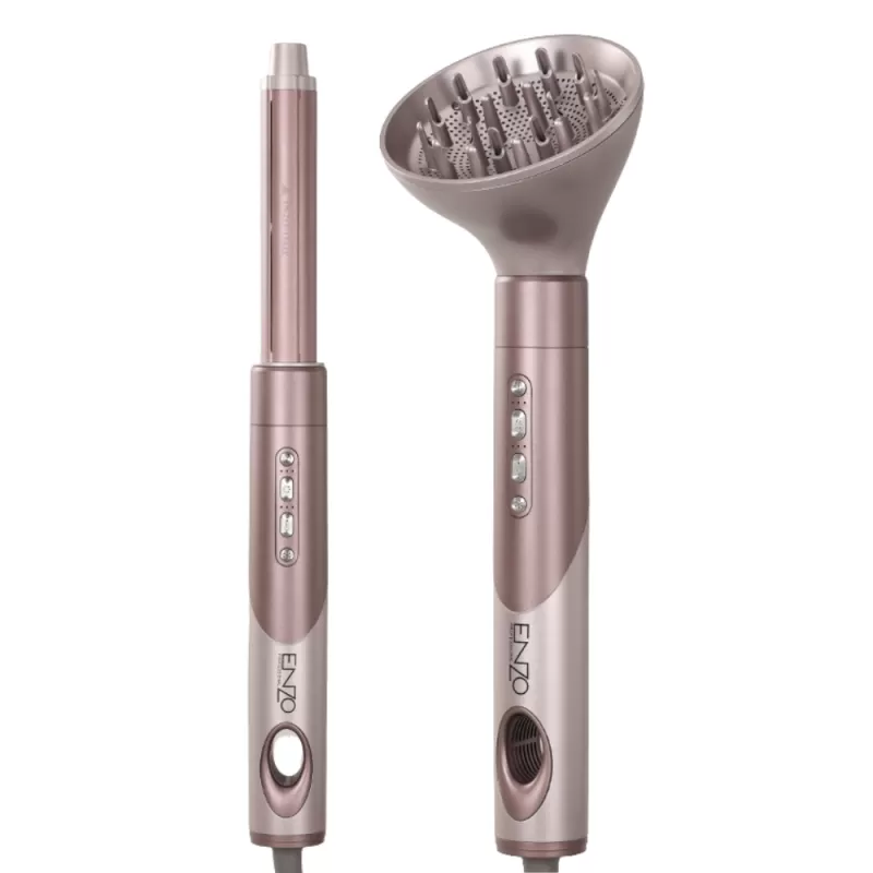 Secador Multiestilizador Enzo All-Inclusive EN-507 7 en 1 1500W 2V - Rose
