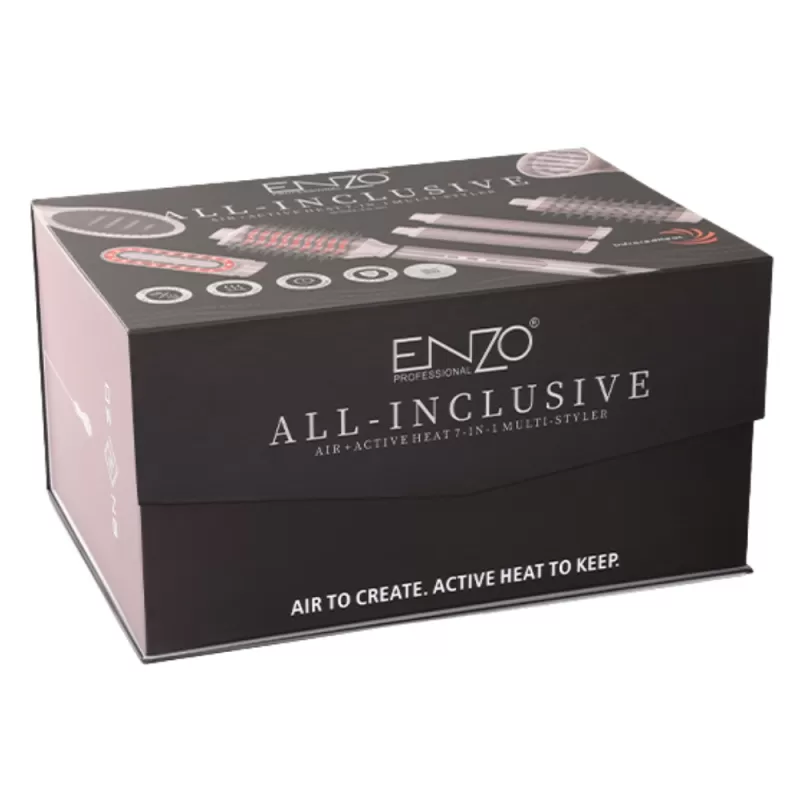 Secador Multiestilizador Enzo All-Inclusive EN-507 7 en 1 1500W 2V - Rose