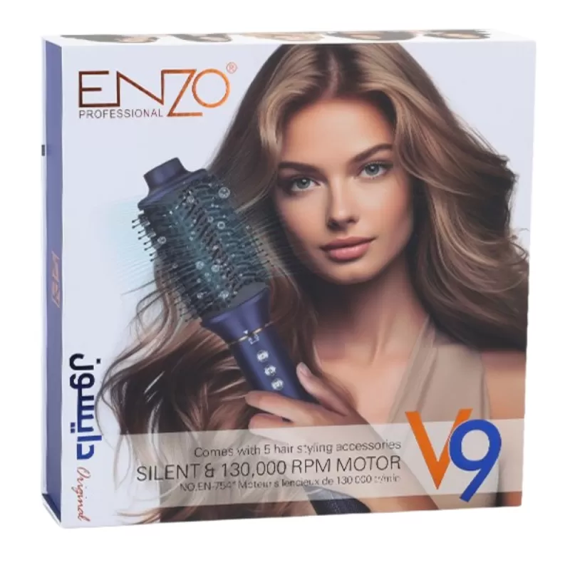 Secador Multiestilizador Enzo V9 EN-754 5 en 1 1500W 220V - Blue