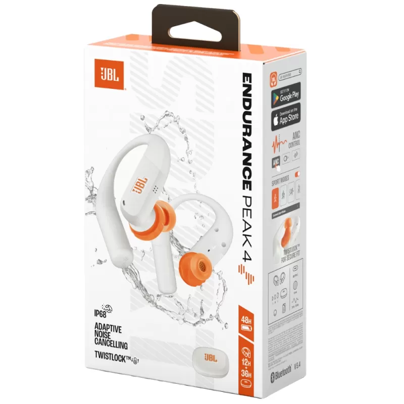 Auricular JBL Endurance Peak 4 Bluetooth - White