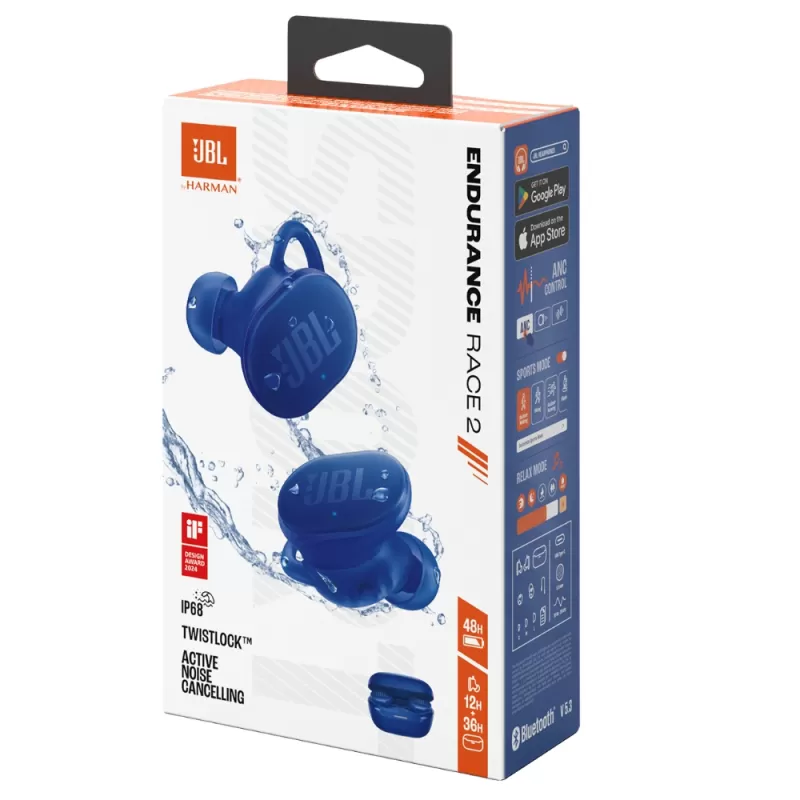 Auricular JBL Endurance Race 2 Bluetooth - Blue