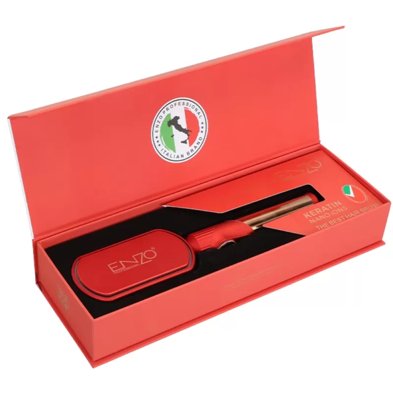 Cepillo Alisador Enzo EN-4002 65W 2V - Red