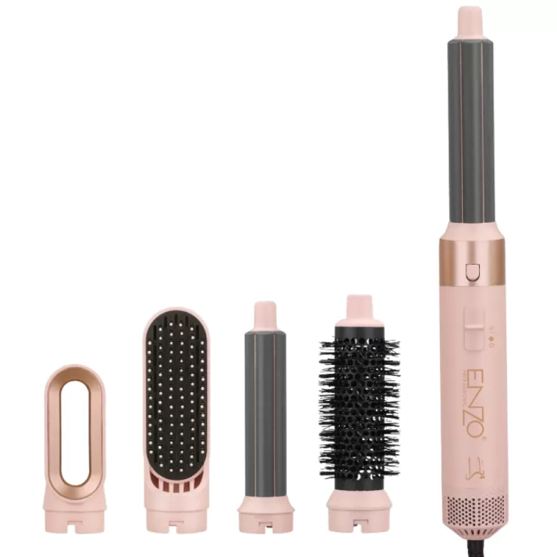 Modelador Multifuncional Enzo 5 en 1 EN-4142 1200W 220V - Peachy Pink