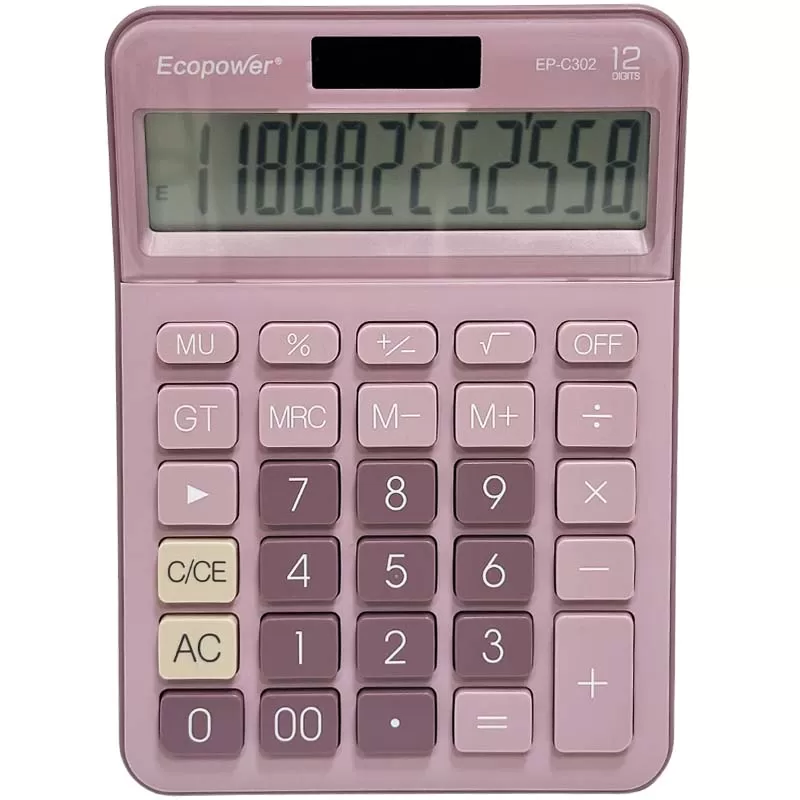 Calculadora Ecopower EP-C302 12 Dígitos - Purple