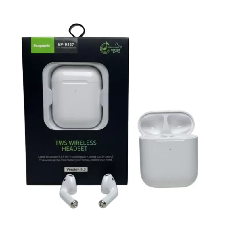 Auricular Ecopower EP-H137 Bluetooth - White