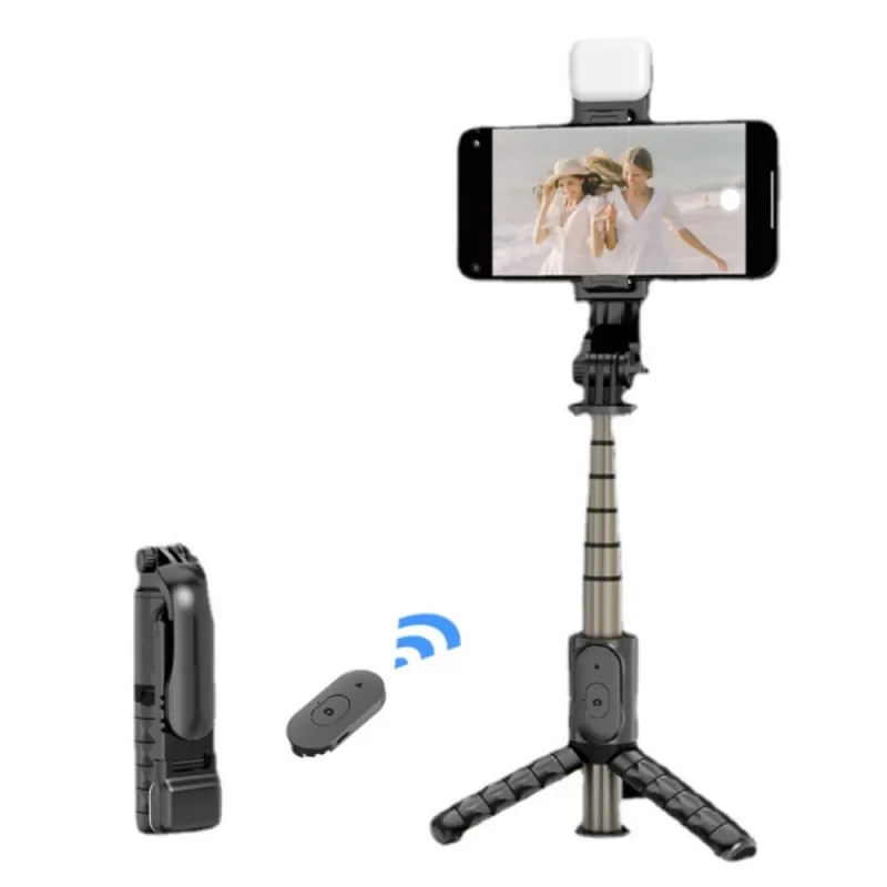 Palo de Selfie Ecopower EP-T207 con LED - Black