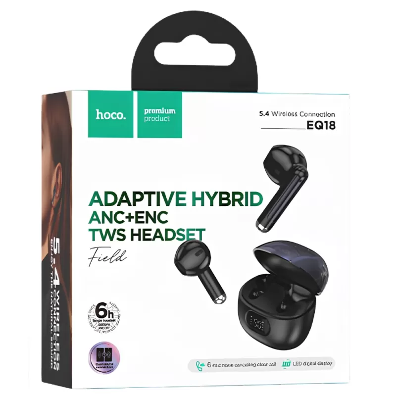 Auricular Hoco EQ18 Field Bluetooth -  Black