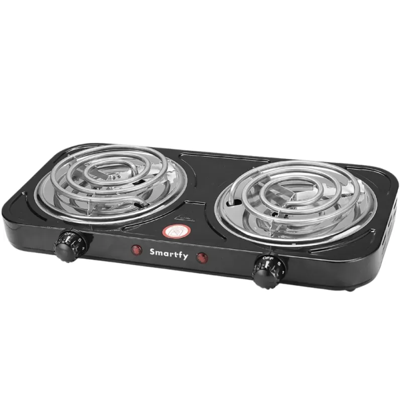 Cocina Eléctrica Smartfy FG03B 2000W 110V 2 Hornallas - Black