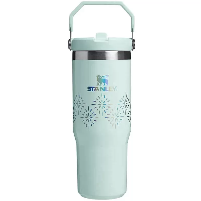 Termo Stanley The IceFlow Flip Straw Tumbler 887mL - Seaglass Gloss