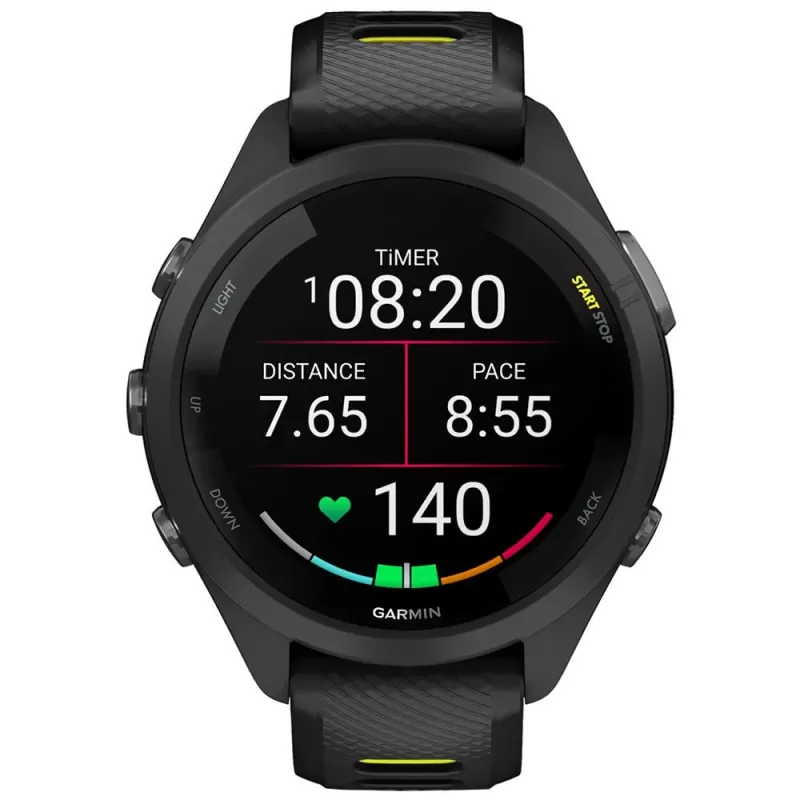Reloj GPS Garmin Forerunner 265S - Black/Yellow (010-02810-03)