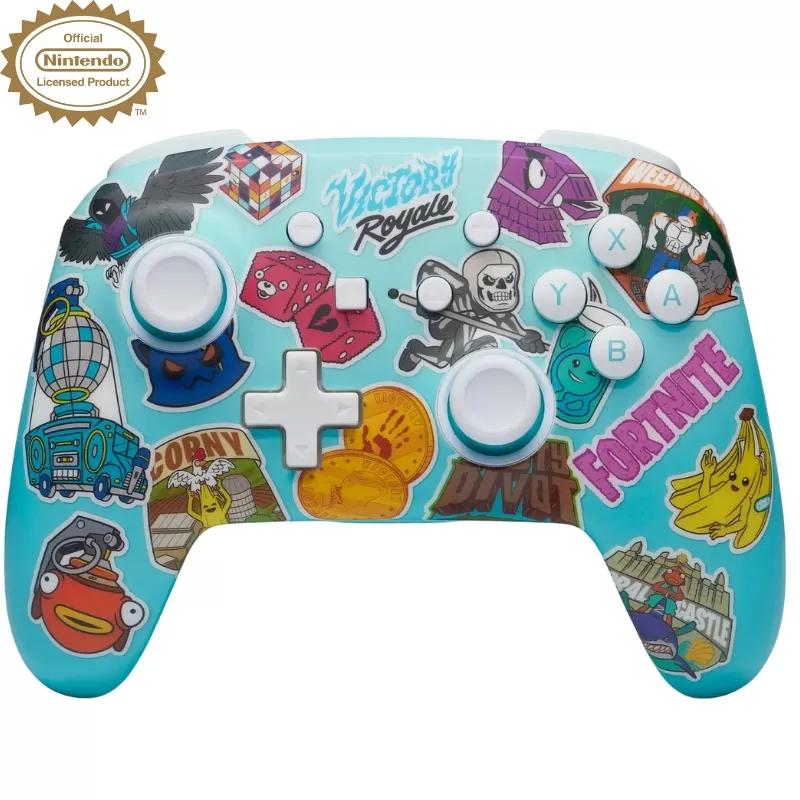 Control Wireless PowerA Nintendo Switch - Fortnite Sticker Mania (PWA-A-09171)
