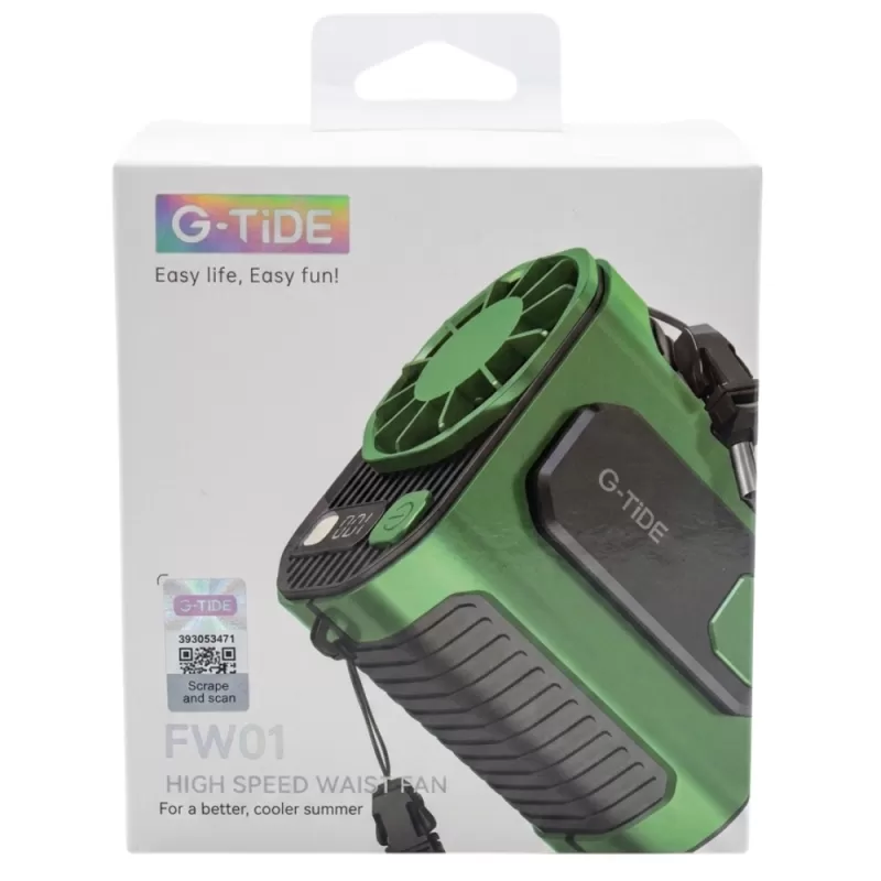 Mini Ventilador Portátil G-Tide FW01 4.400mAh - Green