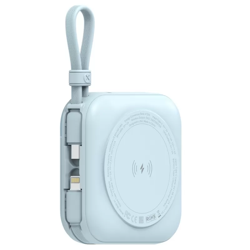 Cargador Portátil Wireless G-Tide Multi X1 10.000mAh Lightning/USB-C 20W - Blue