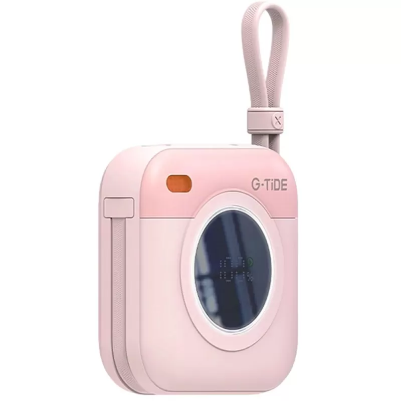 Cargador Portátil Wireless G-Tide Multi X1 10.000mAh USB-C/Lightning - Pink