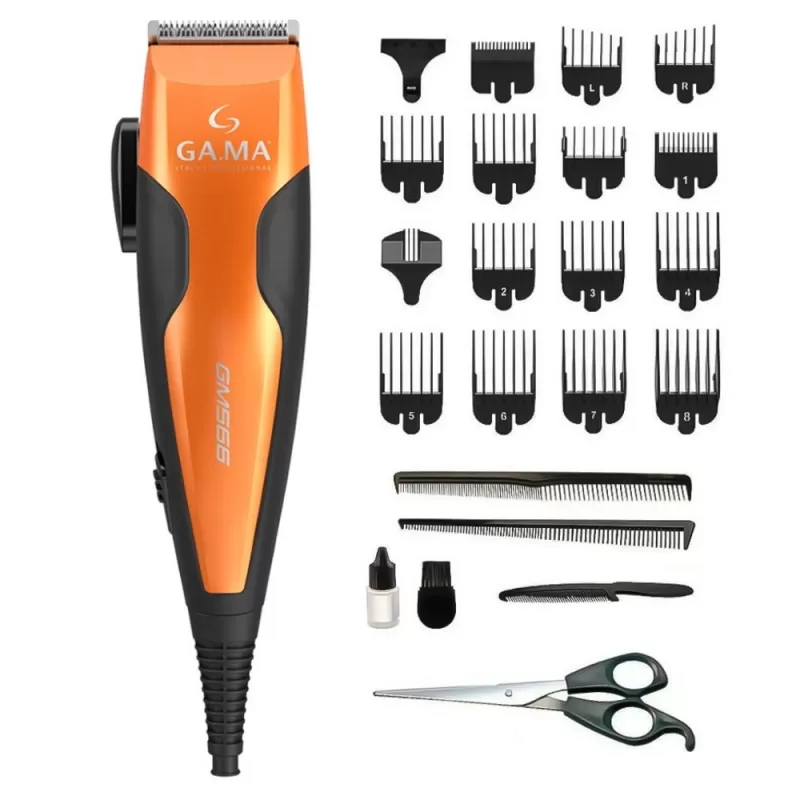 Cortador de Pelo Gama GM566 Magnetic Clipper 220V - Black/Orange (24 Piezas) Cortador de Pelo Gama GM566 Magnetic Clipper 220V - Black/Orange (24 Piezas)