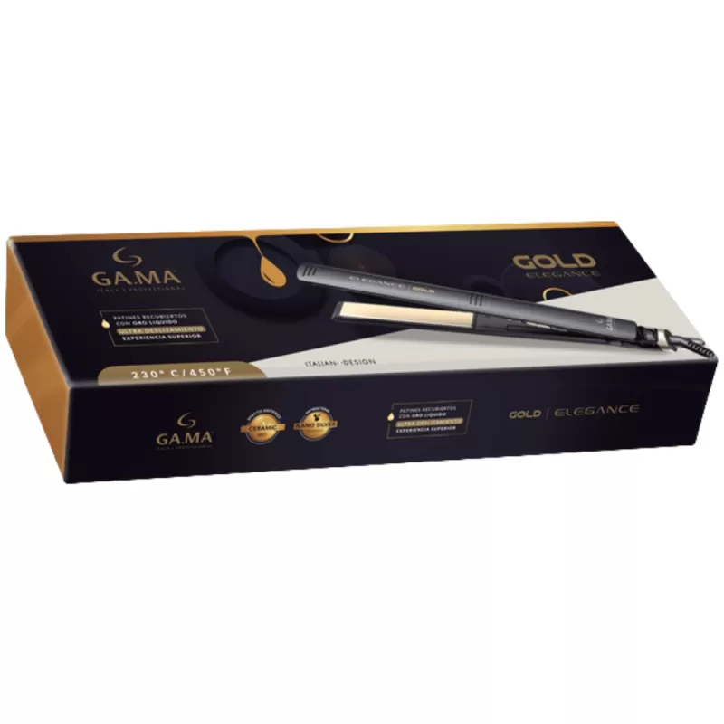 Alisador Gama Elegance Gold 230°C 2V - Black