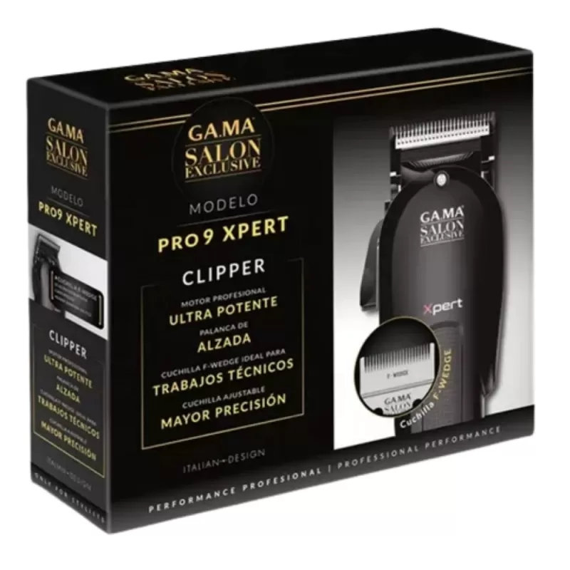 Cortador de Pelo Gama Pro9 Xpert 220V - Black