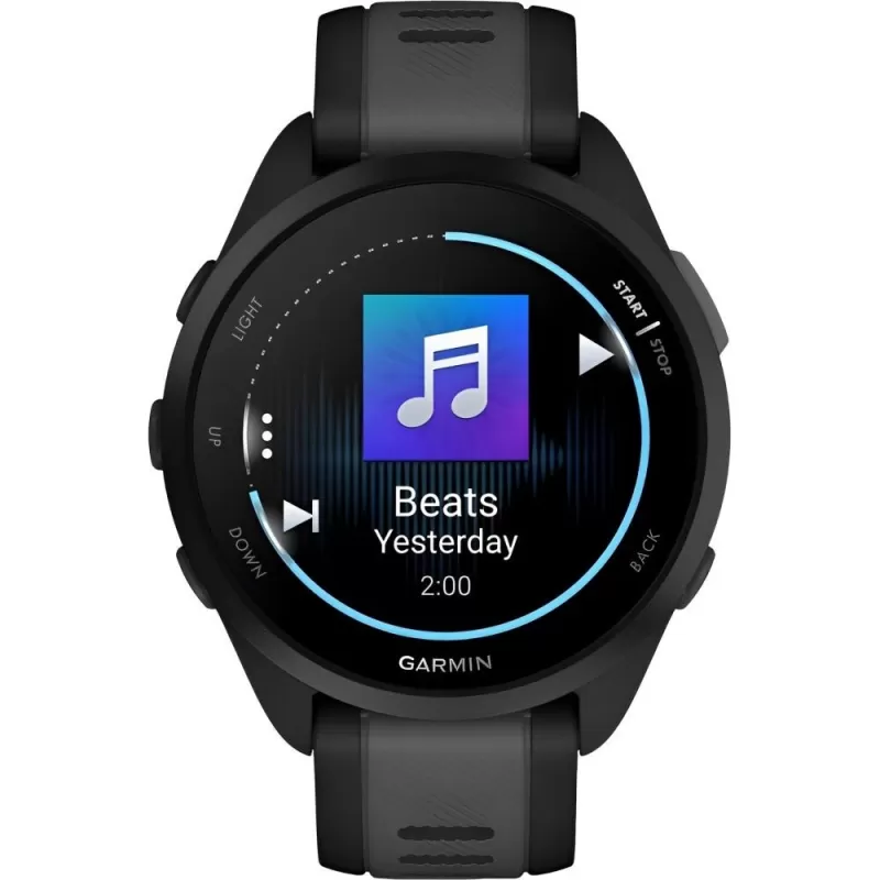 Reloj GPS Garmin Forerunner 165 Music - Black/Slate Gray (010-02863-30)