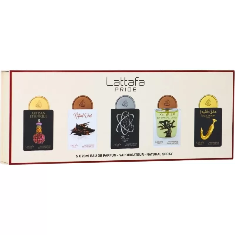 Kit Perfumes Miniatura Lattafa Pride N°2 EDP Unisex - 5x20mL 