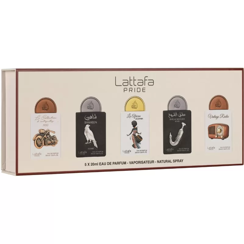 Kit Perfumes Miniatura Lattafa Pride N°5 EDP Unisex - 5x20mL