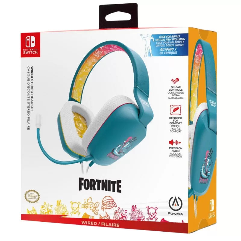 Auricular PowerA para Nintendo Switch - Fortnite Llambro (NSHS0397-01)