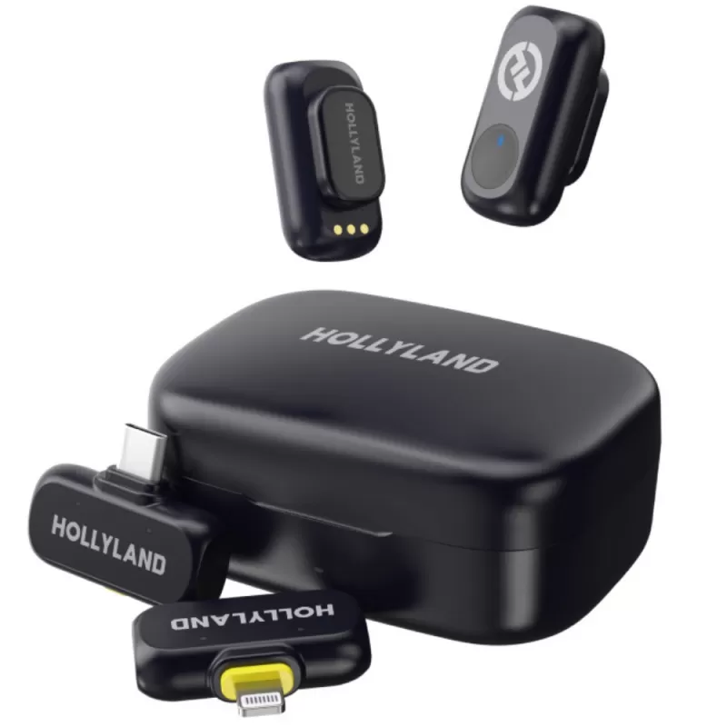 Micrófono Wireless Hollyland Lark A1 Combo USB-C/Lightning - Space Gray