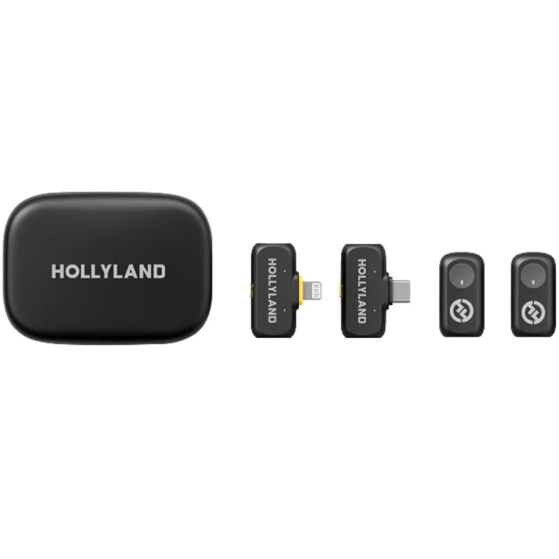 Micrófono Wireless Hollyland Lark A1 Combo USB-C/Lightning - Space Gray
