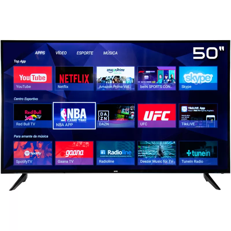 Smart TV LED HYE 50" HYE50ATUX 4K Ultra HD