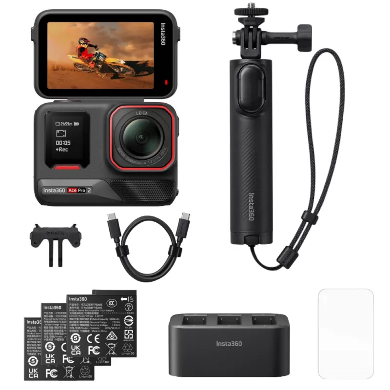 Cámara de Acción Insta360 Ace Pro 2 Creator Bundle 8K AI-Powered - Black (CINSBBGA)