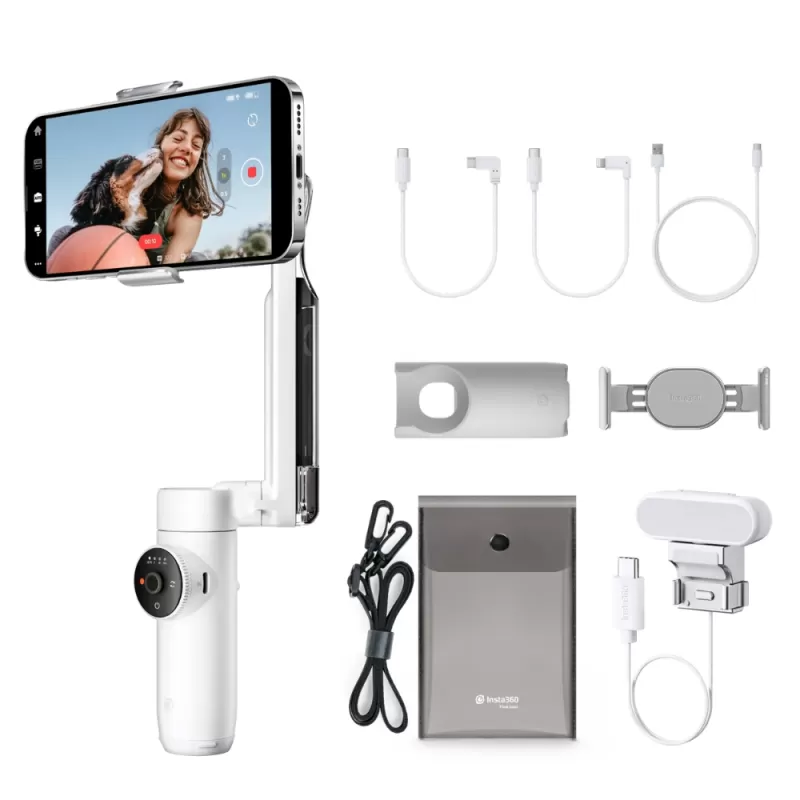 Estabilizador Insta360 Flow Creator Kit - Summit White (CINSABBA)