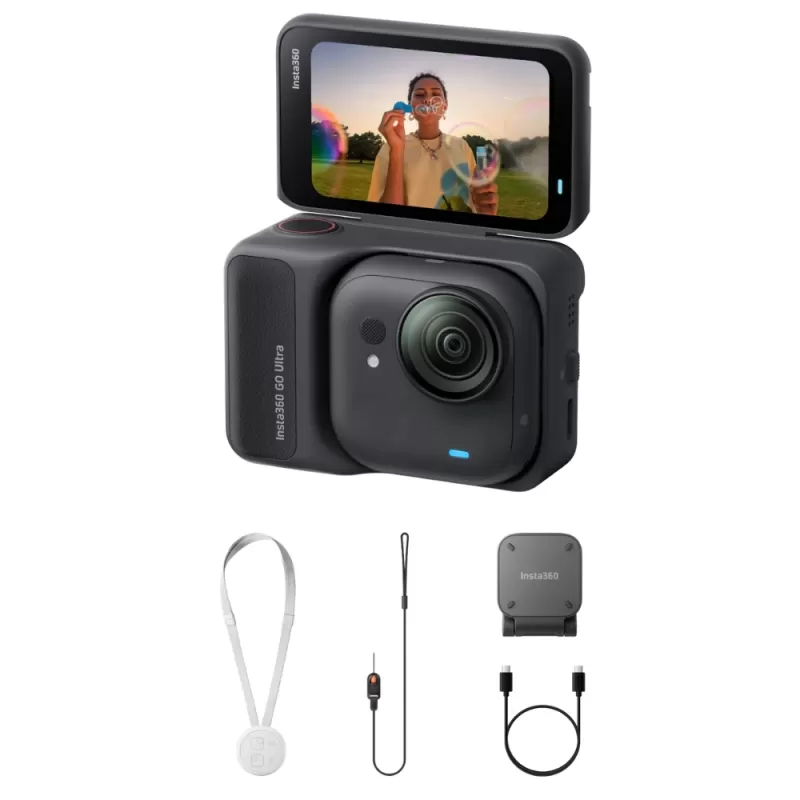 Cámara de Acción Insta360 GO Ultra Tiny Hands-free 4k Cam - Black (CINSABEA)